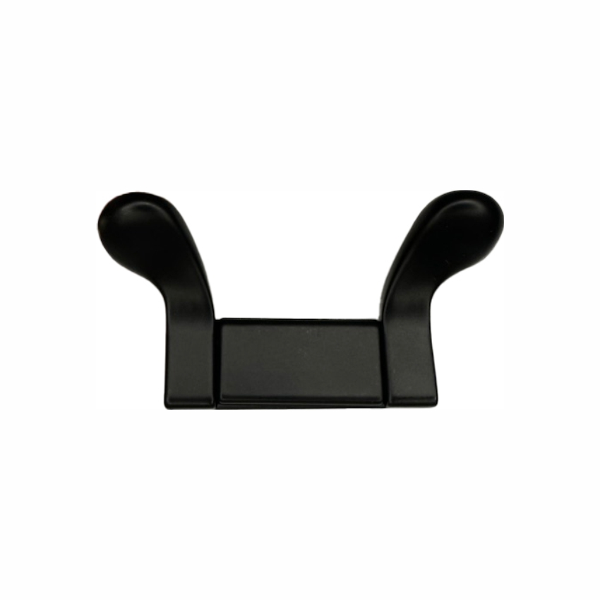 Крючок 030 - 2-х рожковый, черный матовый RIFF