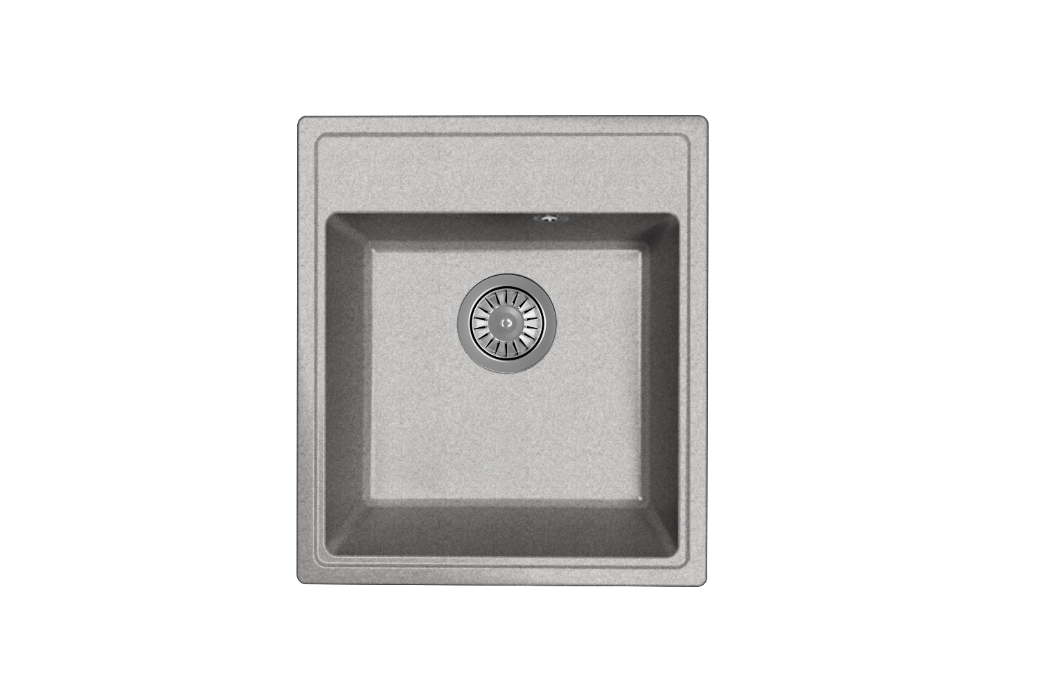 Мойка "Оливия" 420*480*180мм базальт, б/сифона