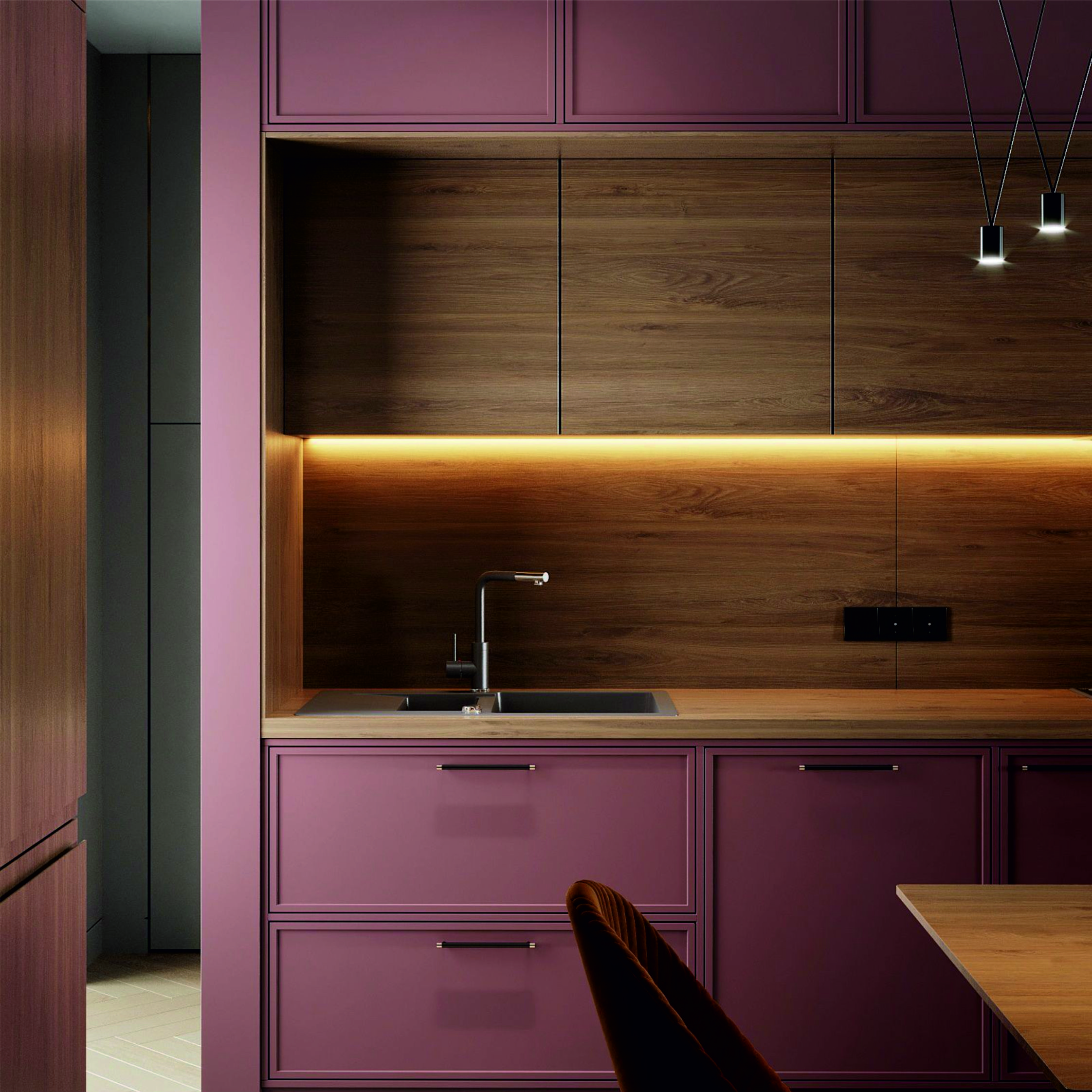 Светильник светодиодный с ИК-выключателем на взмах Sonnig Led Line Plus 2000, теплый белый свет L=2м