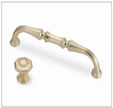 Ручка-кнопка 547, шлиф. золото RIFF