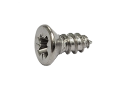 Саморез для петель к узкой алюминиевой рамке, никелированный