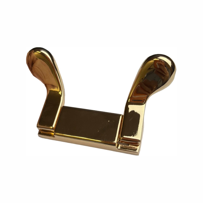 Крючок 030 - 2-х рожковый, золото глянец RIFF