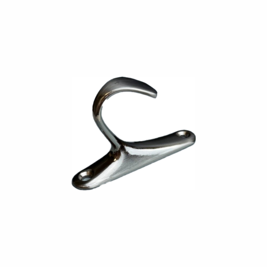 Крючок 016 - однорожковый, атласный никель RIFF