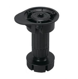 Опора пластиковая 140*160 разборная черная /трубка+база/