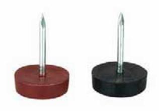 Подпятник с гвоздем  на войлоке коричневый