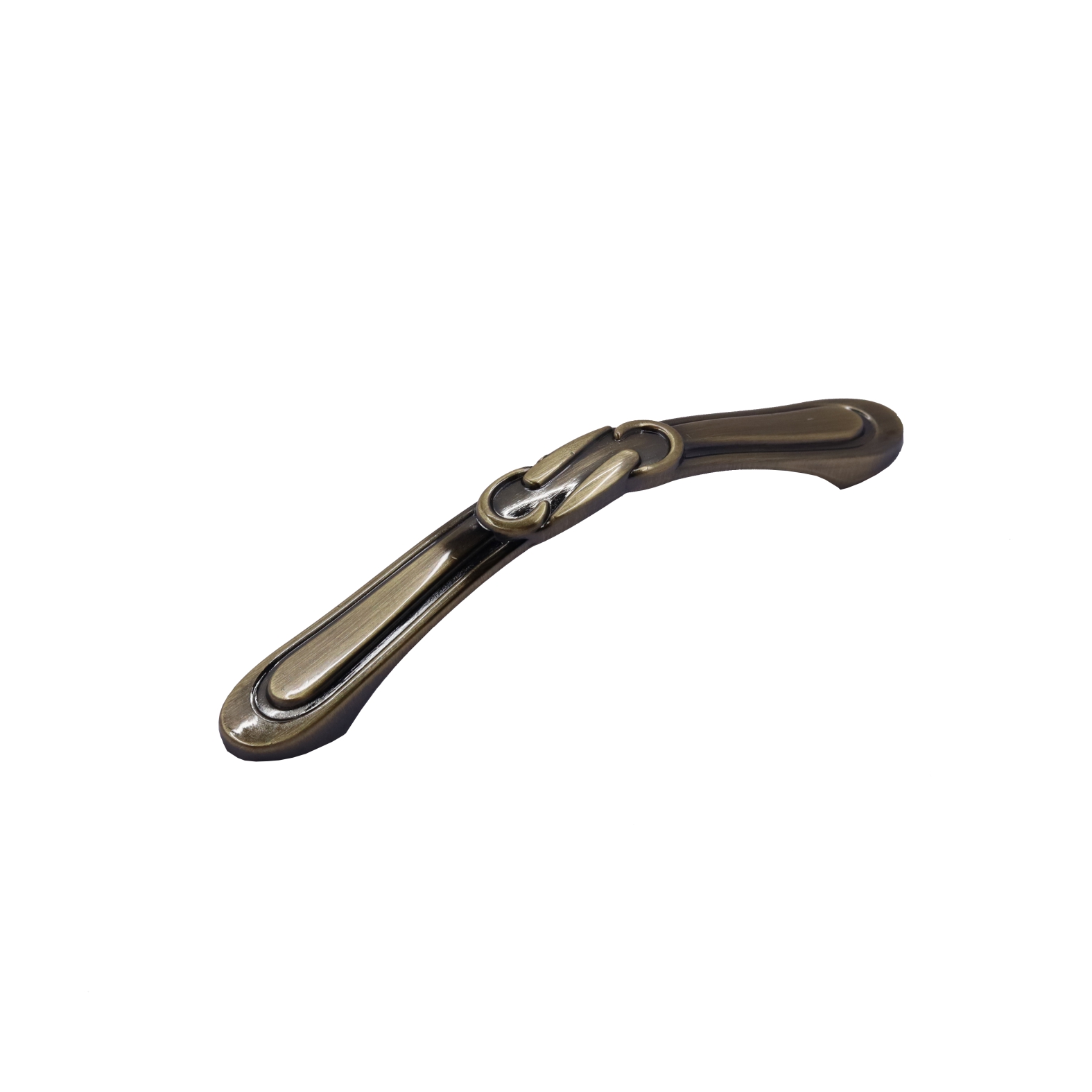 Ручка-скоба 303-096, латунь патина глянец