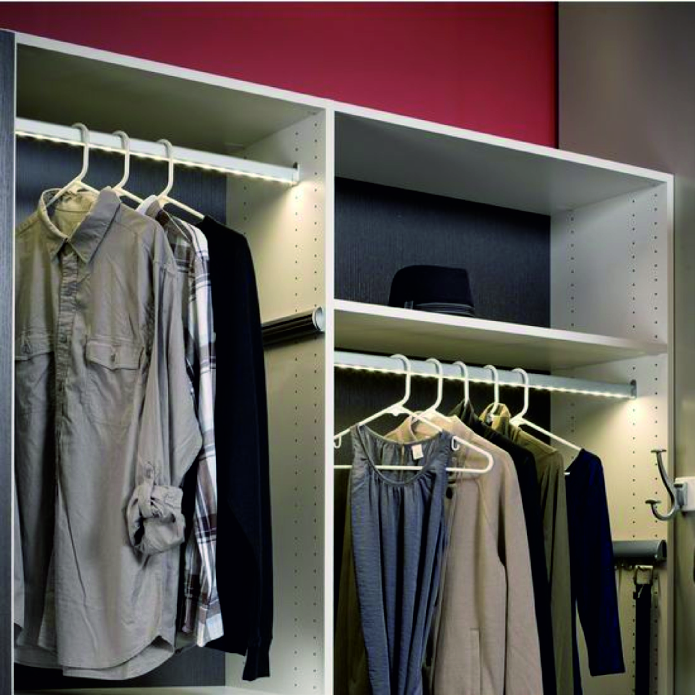 Светильник-штанга светодиодный с датчиком движения Sonnig Neo 1000, тёплый белый свет L=1м