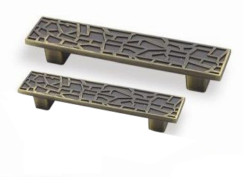 Ручка-скоба 451-128, латунь патина глянец RIFF