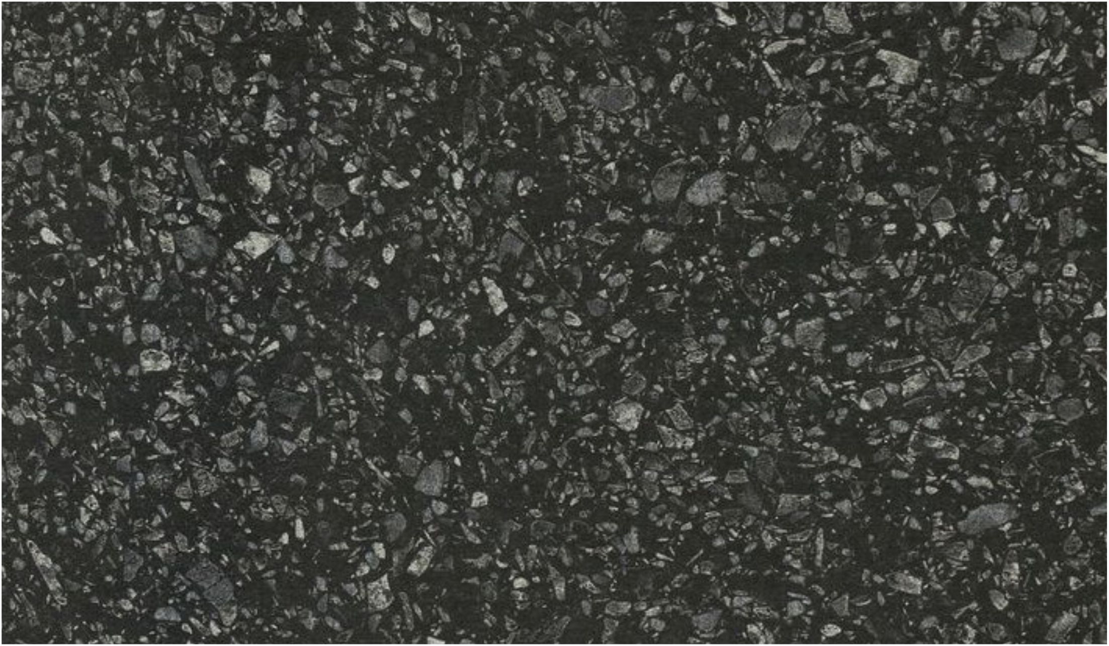 Столешница  3050*600*38 Черное серебро глянец