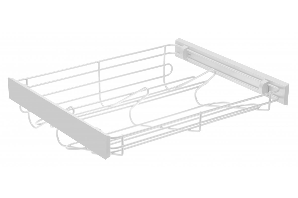 Корзина гардеробная для обуви Smart 80см, без направляющих, белый GTV