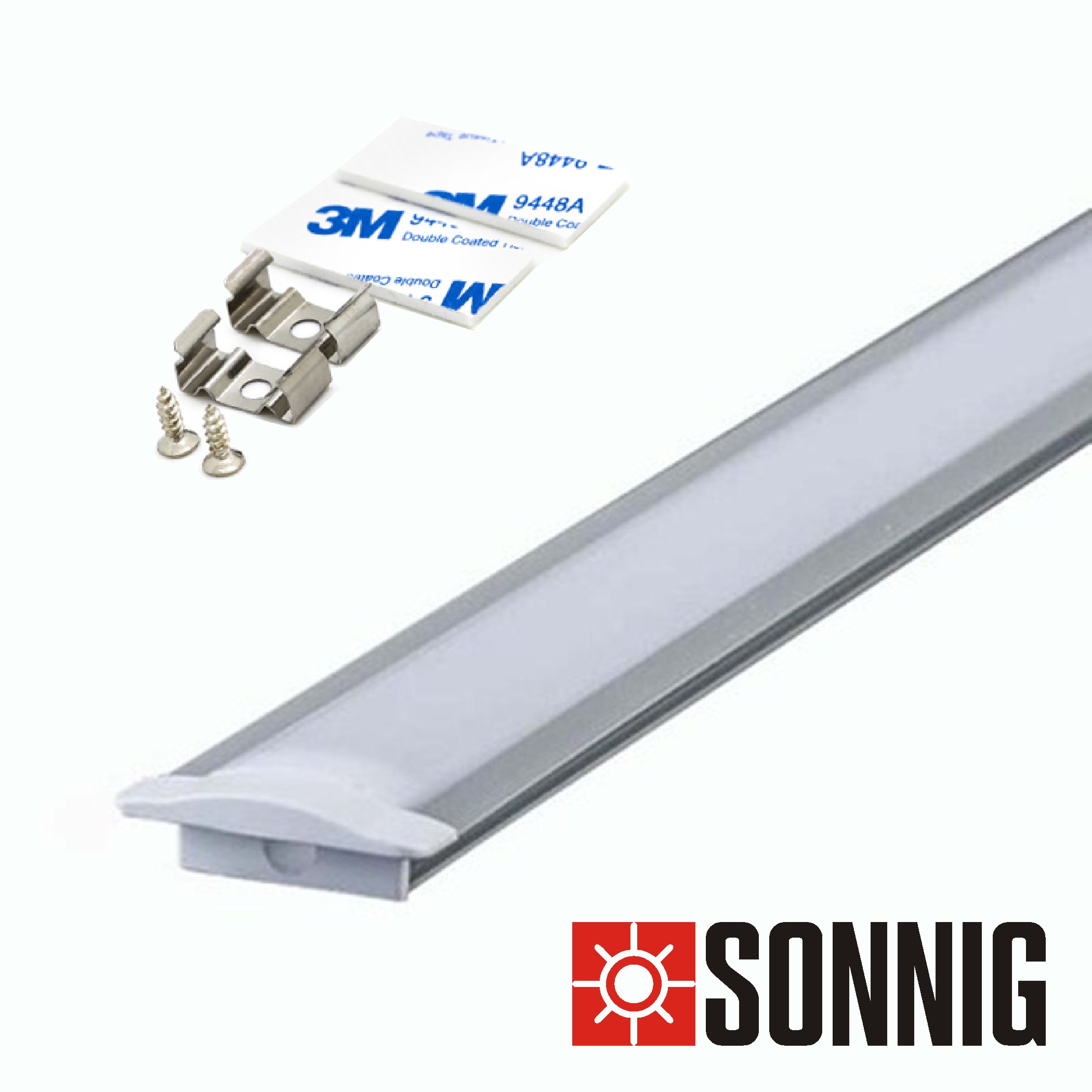 Светильник светодиодный врезной Sonnig Contour 1000 /теплый белый свет/ L=1м /12В/ 9,6Вт