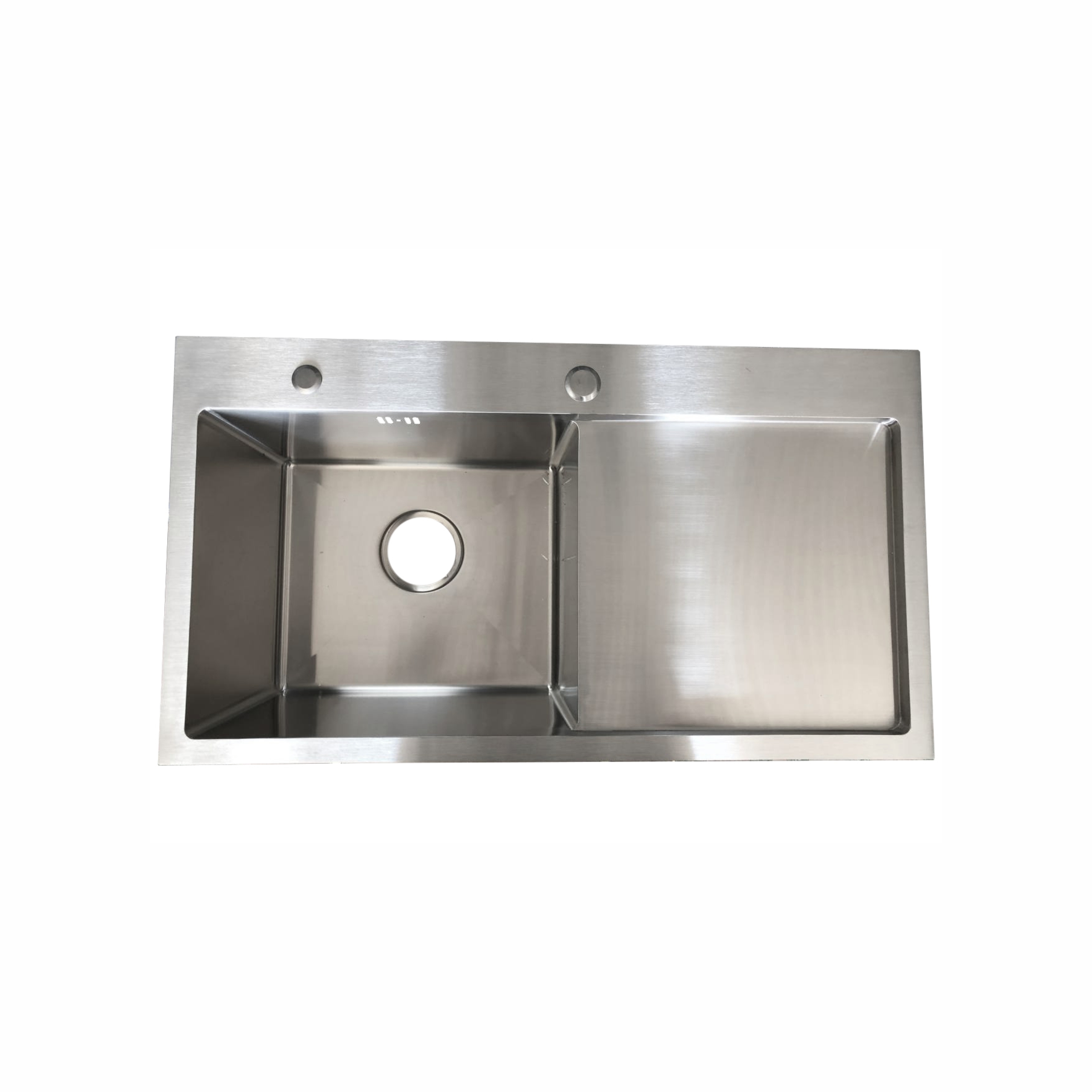 Мойка врезная HM 780*430*230мм /1,5/, сатин L /сифон с переливом, дозатор в комплекте/