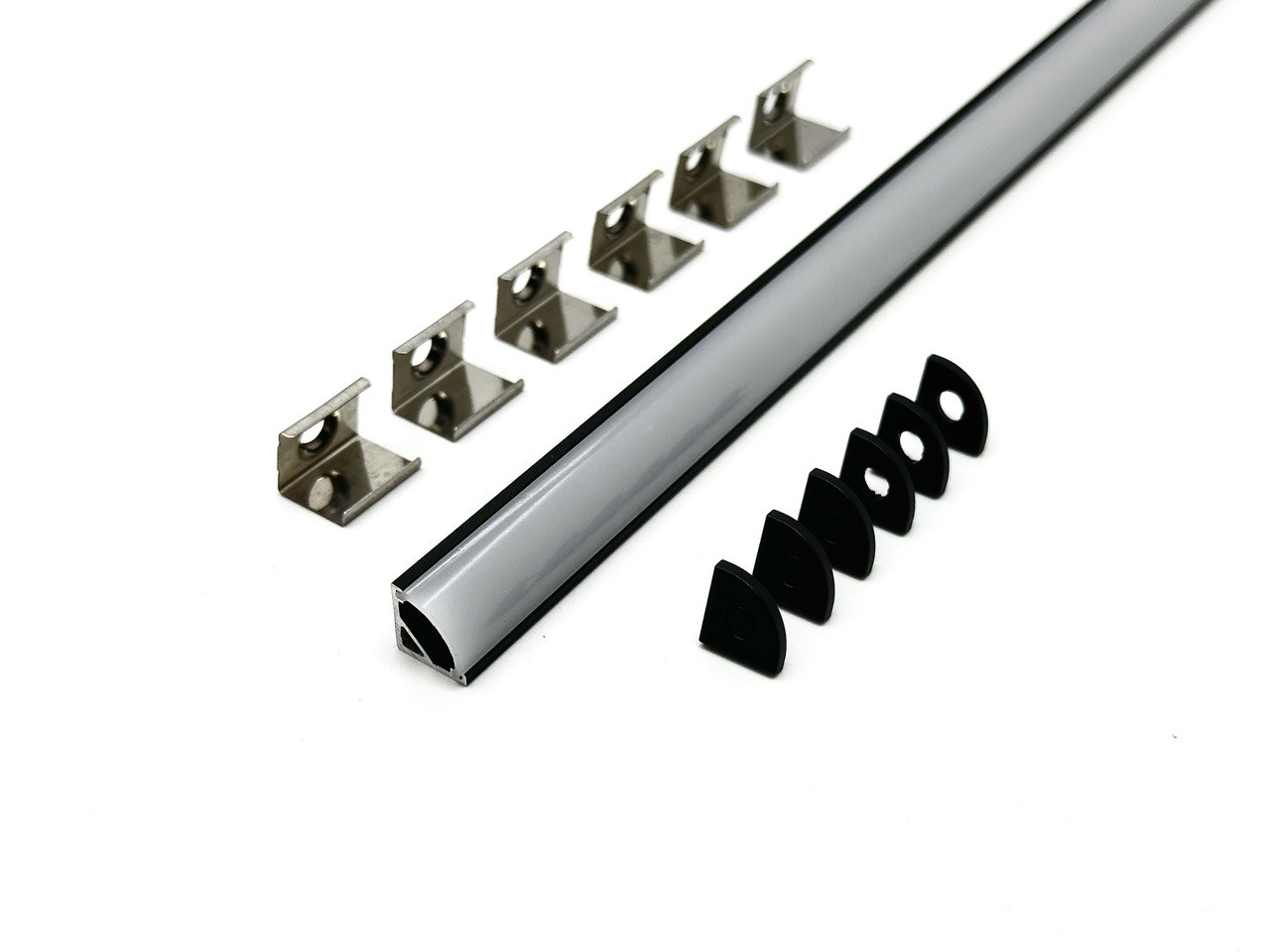 Профиль угловой для светодиодной ленты 5мм 1010 чёрный/Sonnig/L=3m