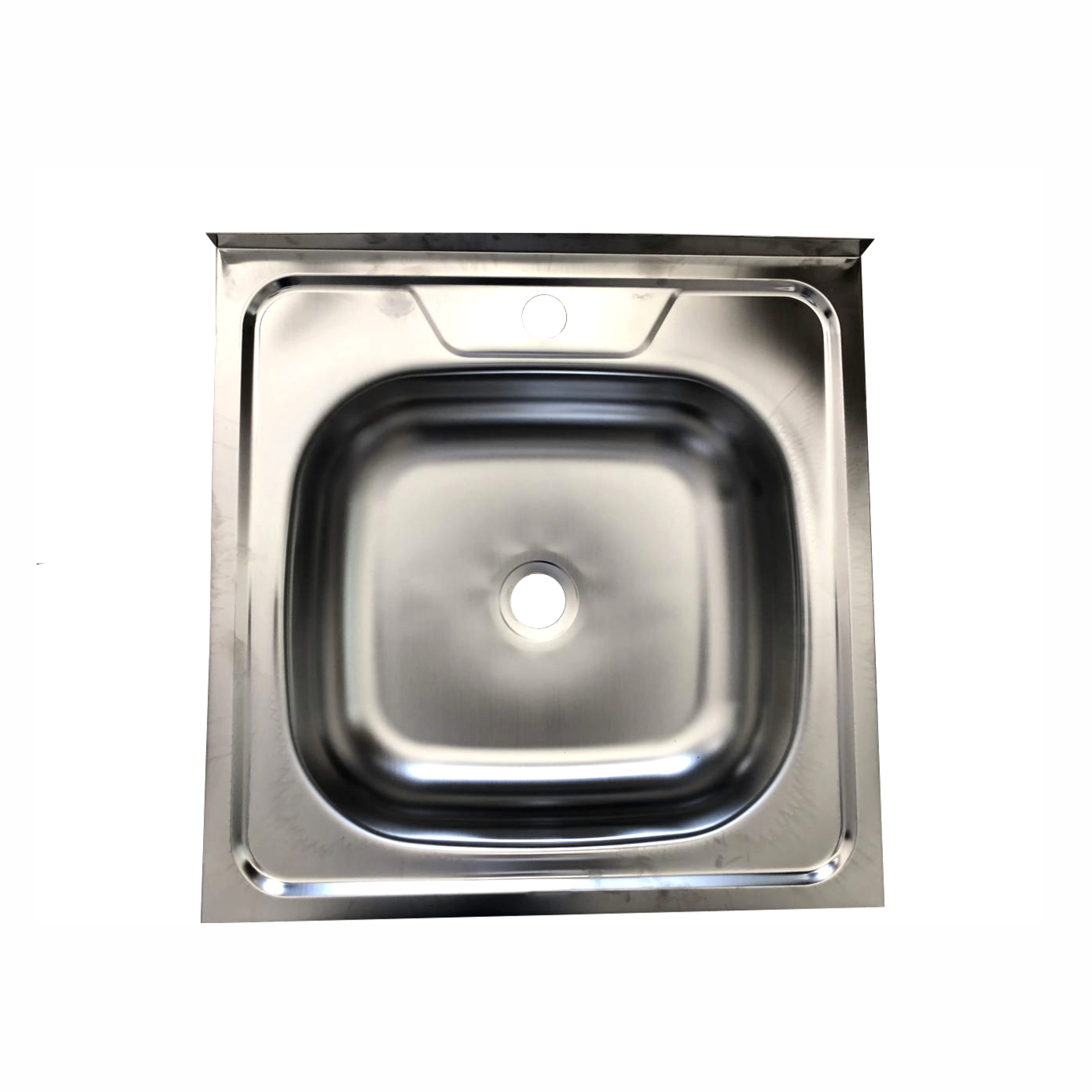 Мойка накладная 500*500*160мм /0,6/ матовая /сифон с переливом в комплекте/