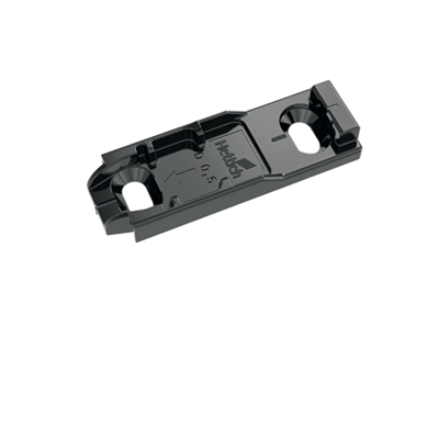 Монтажная планка S8099C, черный обсидиан, прямая, Sensys подъем 3мм. под шуруп