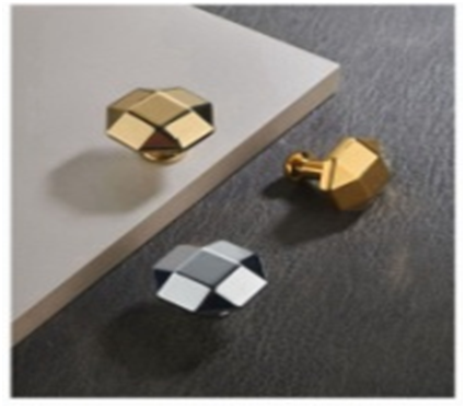 Ручка-кнопка 543-027, жемчужно-серый RIFF