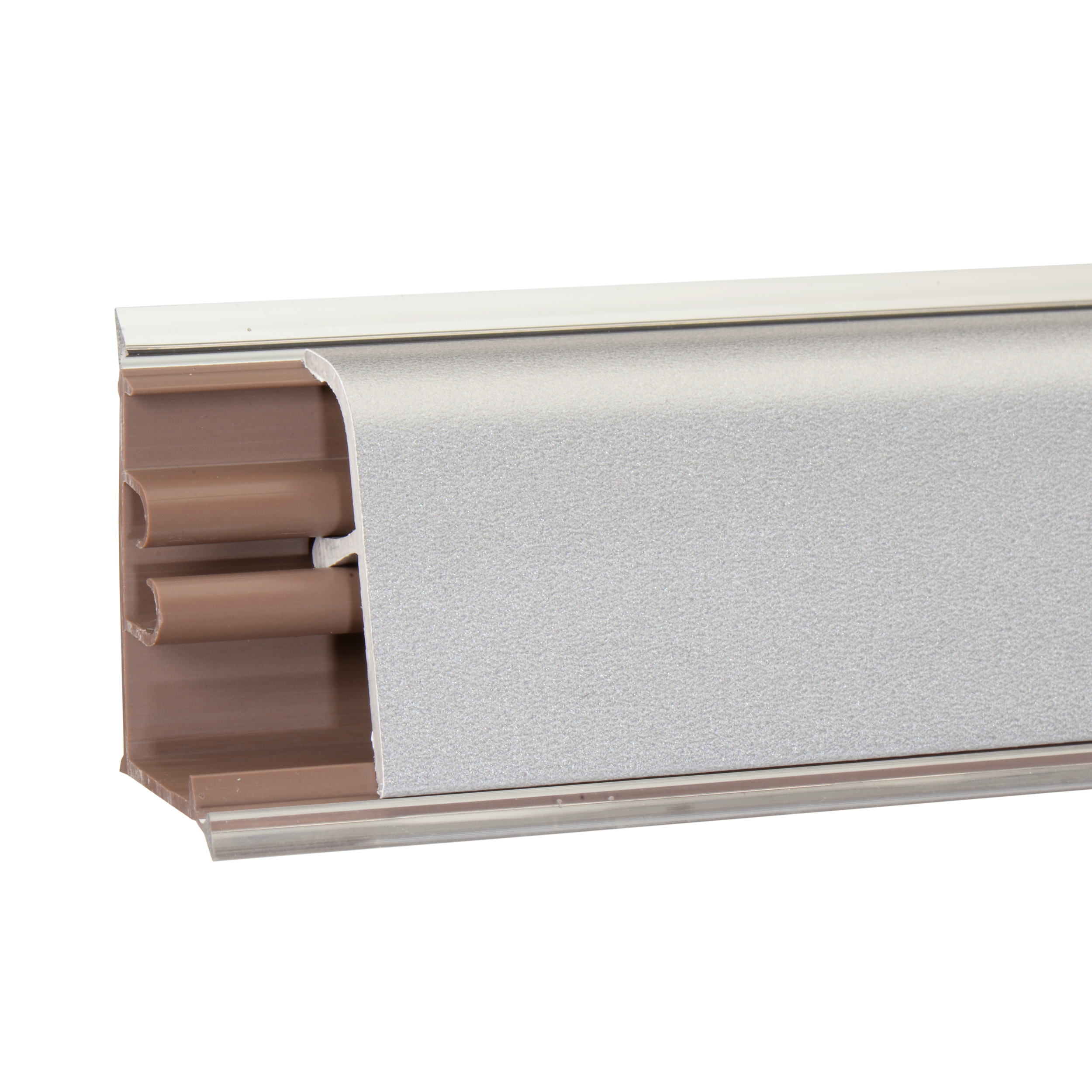 Плинтус LB37 Алюминий 4,2м