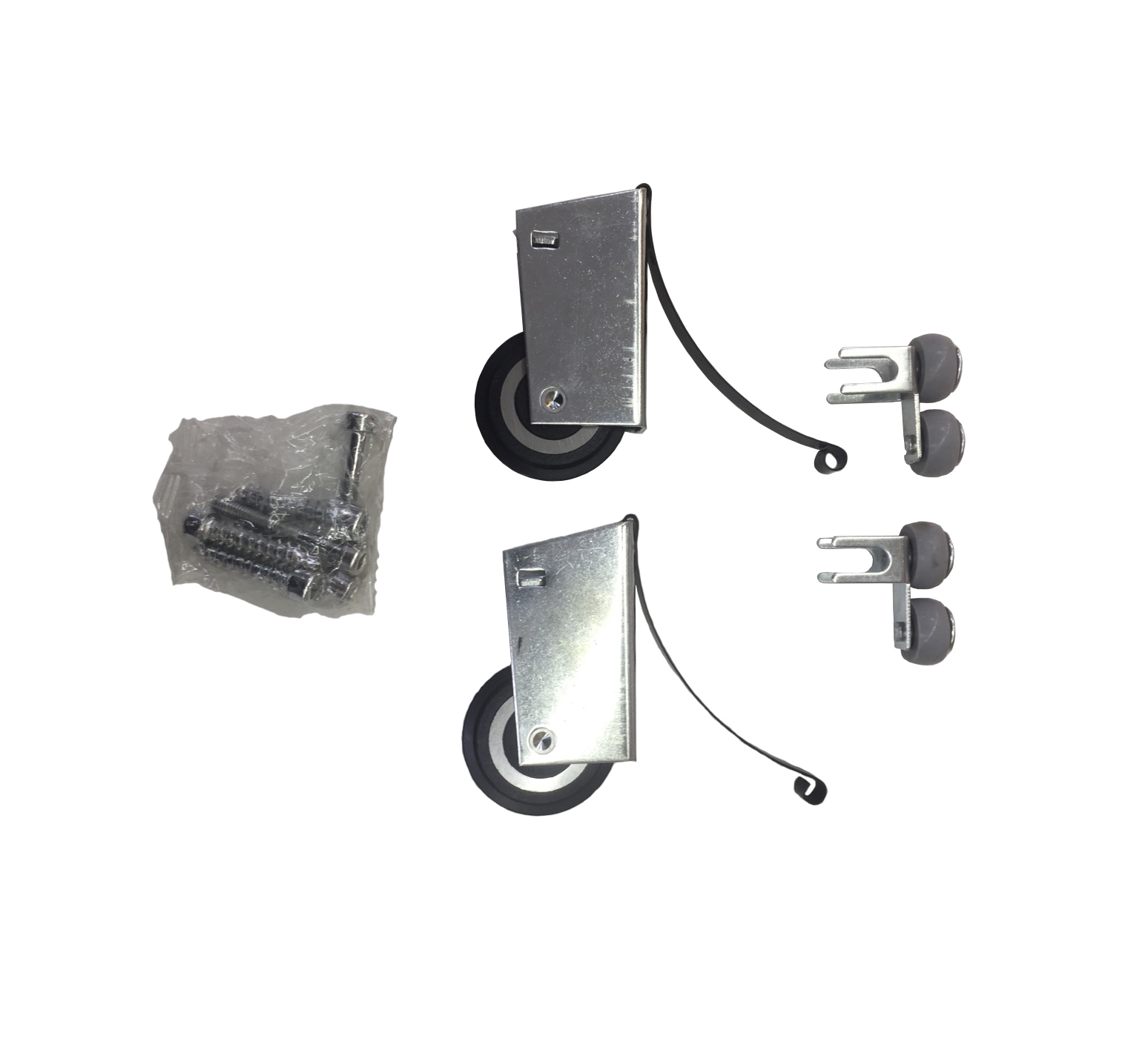 Комплект роликов для купе  симметричный , усиленный с верхним подшипником /2шт+2шт/