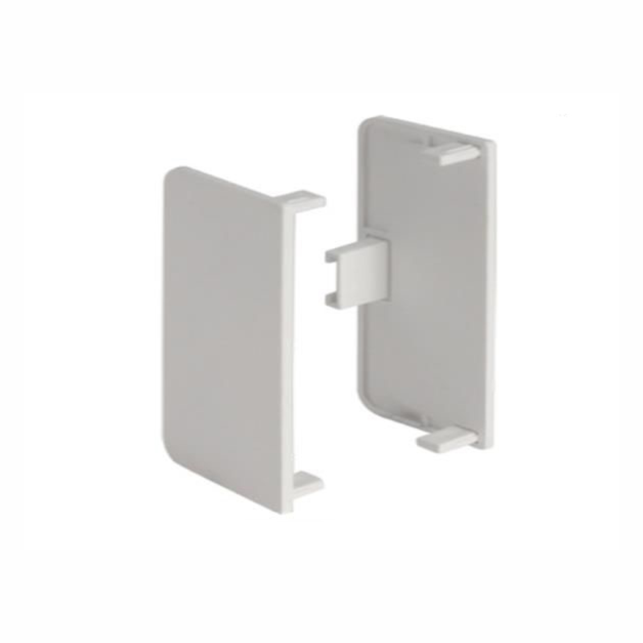 Заглушка закрытая для С-образного профиля белый