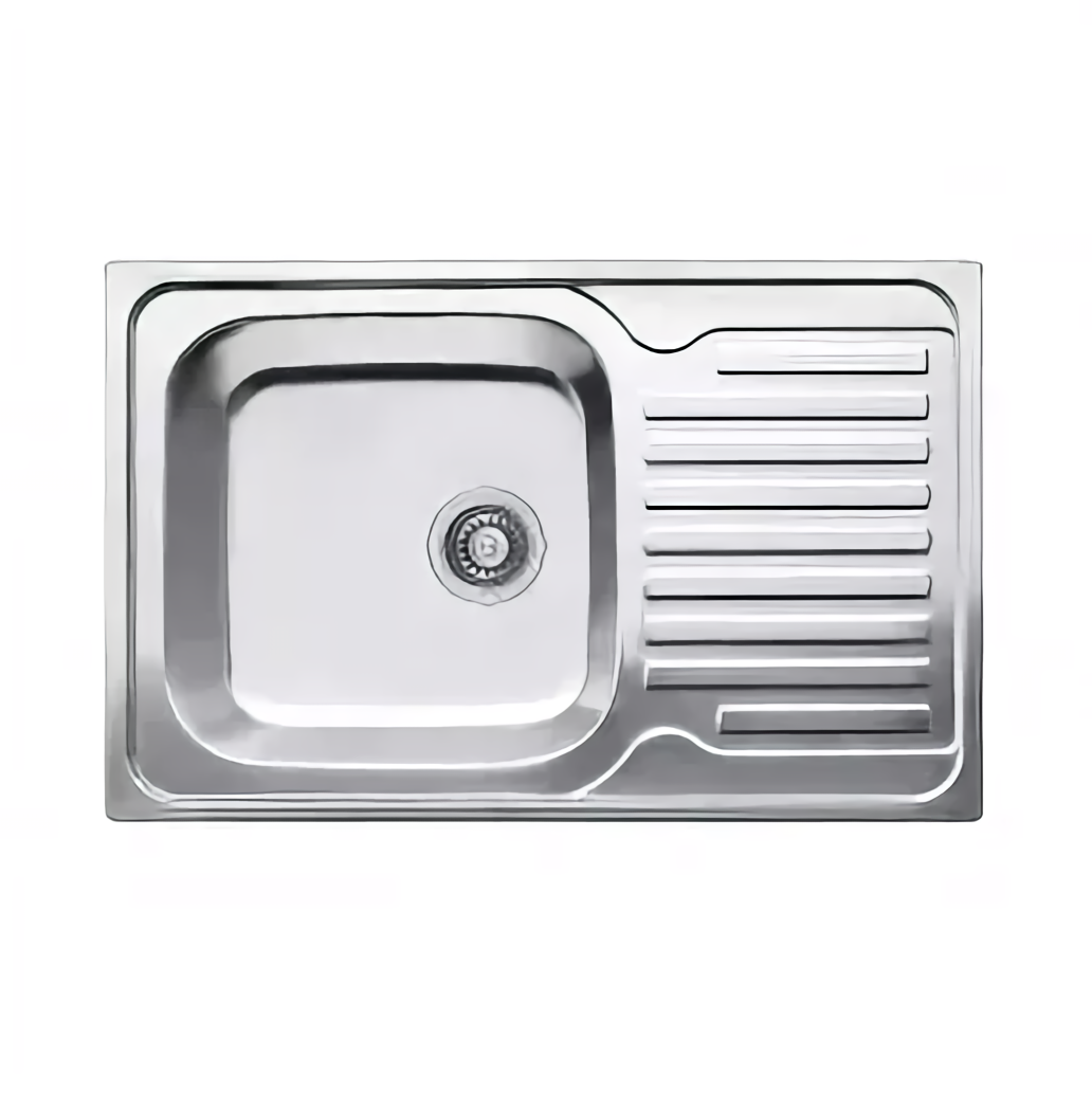 Мойка врезная 800*520*150мм /0,6/, глянцевая L