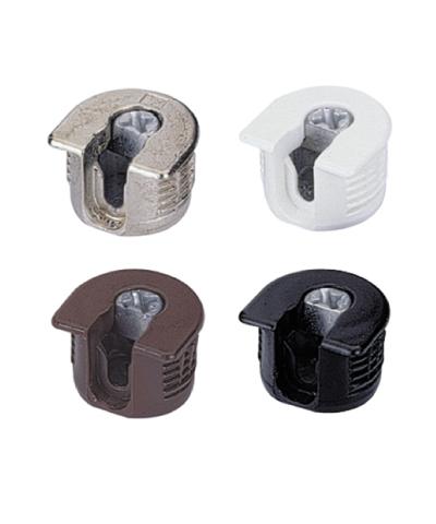 Стяжка экцентриковая VB 35 с фиксатором, белая