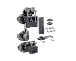 Комплект фур-ры WingLine L 2024 с нижн.направл.элем-ом, 25кг,самозакрывание, левый, Heavy, антрацит