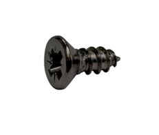 Саморез для петель к узкой алюминиевой рамке, черный обсидиан