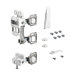 Комплект фурнитуры WingLine L с нижним направляющим элементом, 25 кг, самозакрывание, правый, белый