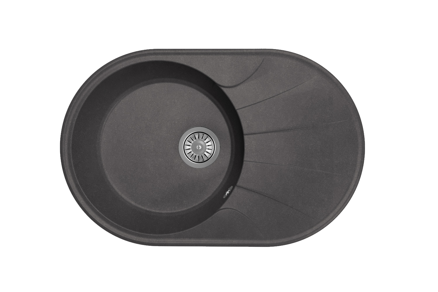 Мойка "Виола" 740*480*180мм графит, б/сифона