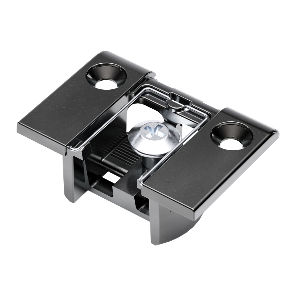 Петля для подъемников секретерных, элемент 1, к корпусу, чёрный никель