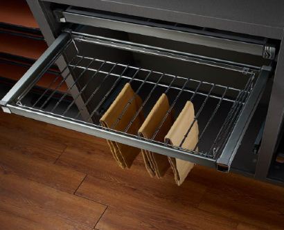 Корзина гардеробная выдвижная для брюк с органайзером D480*W560*H125 RIFF