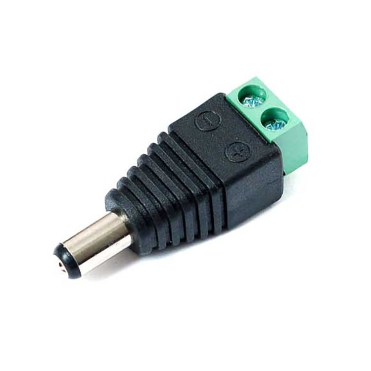 Коннектор клемный "Папа" Sonnig /под винт,12В,5А макс,гнездо 5,5*2,1мм/