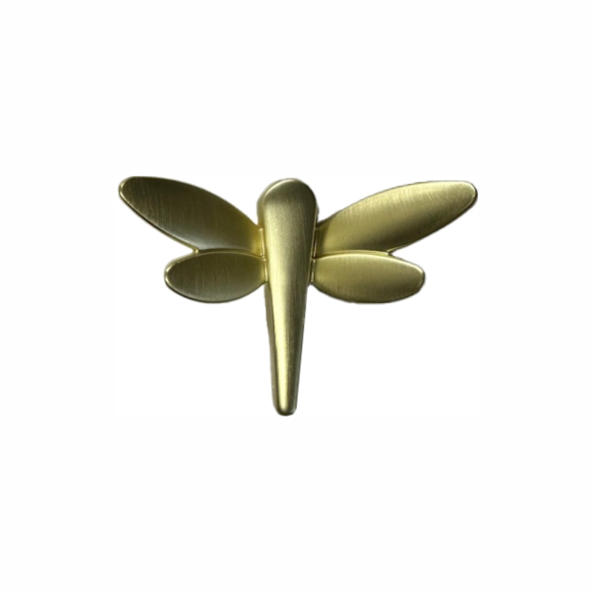 Крючок 036 - 2-х рожковый, шлиф. золото RIFF