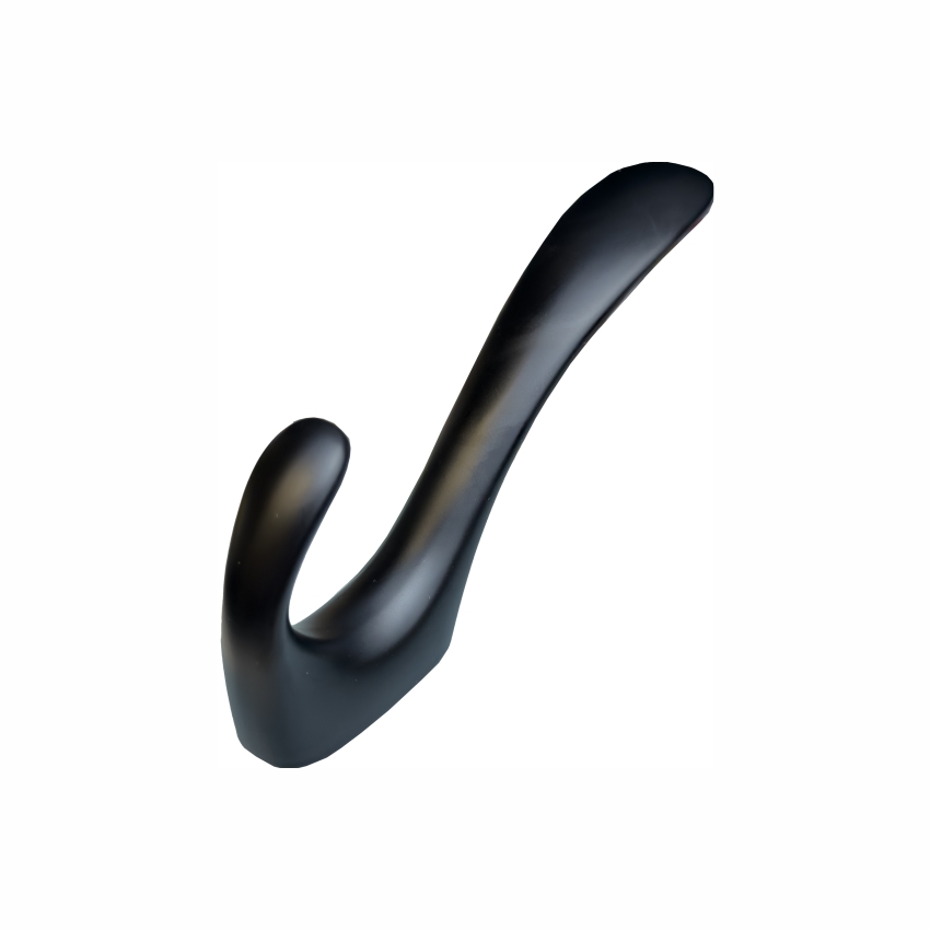 Крючок 023 - 2-х рожковый, черный RIFF