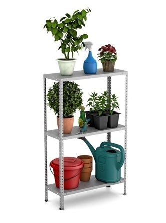 Стеллаж оцинкованный 1050/1400*700*300 мм. нагрузка 50кг