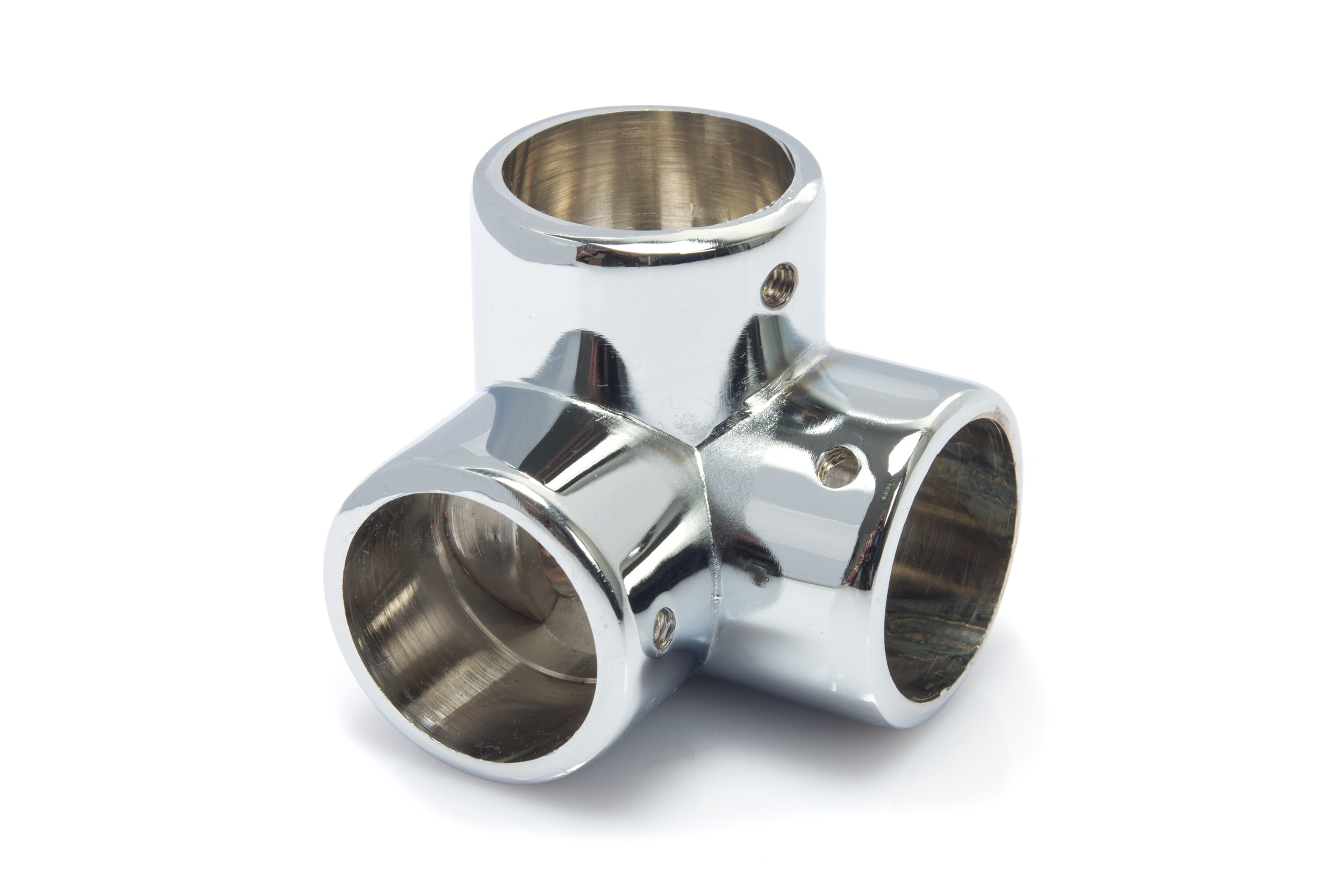 Угол для 3-х труб D=25 хром RIFF