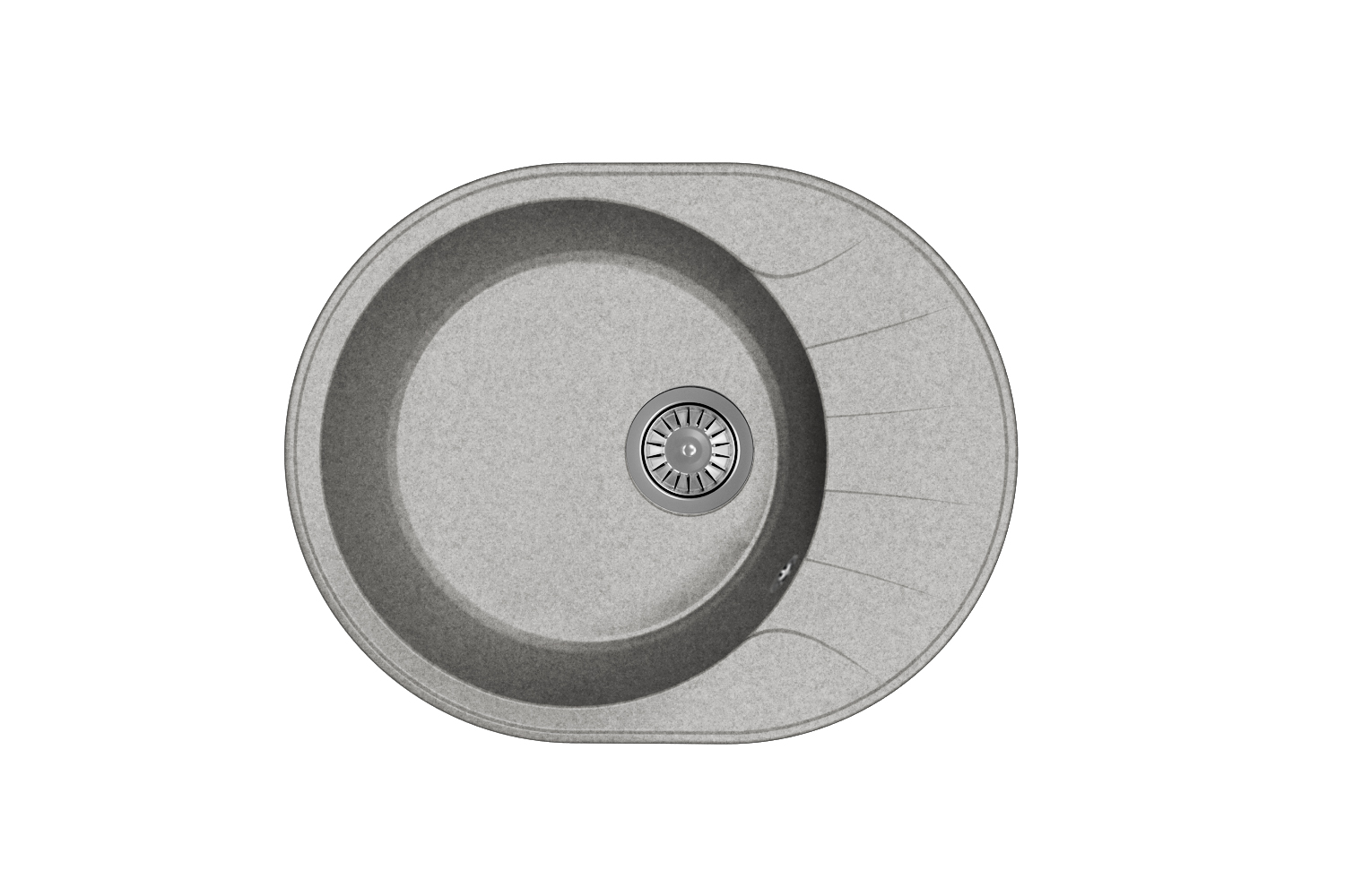 Мойка "Виола" 580*460*180мм базальт, б/сифона