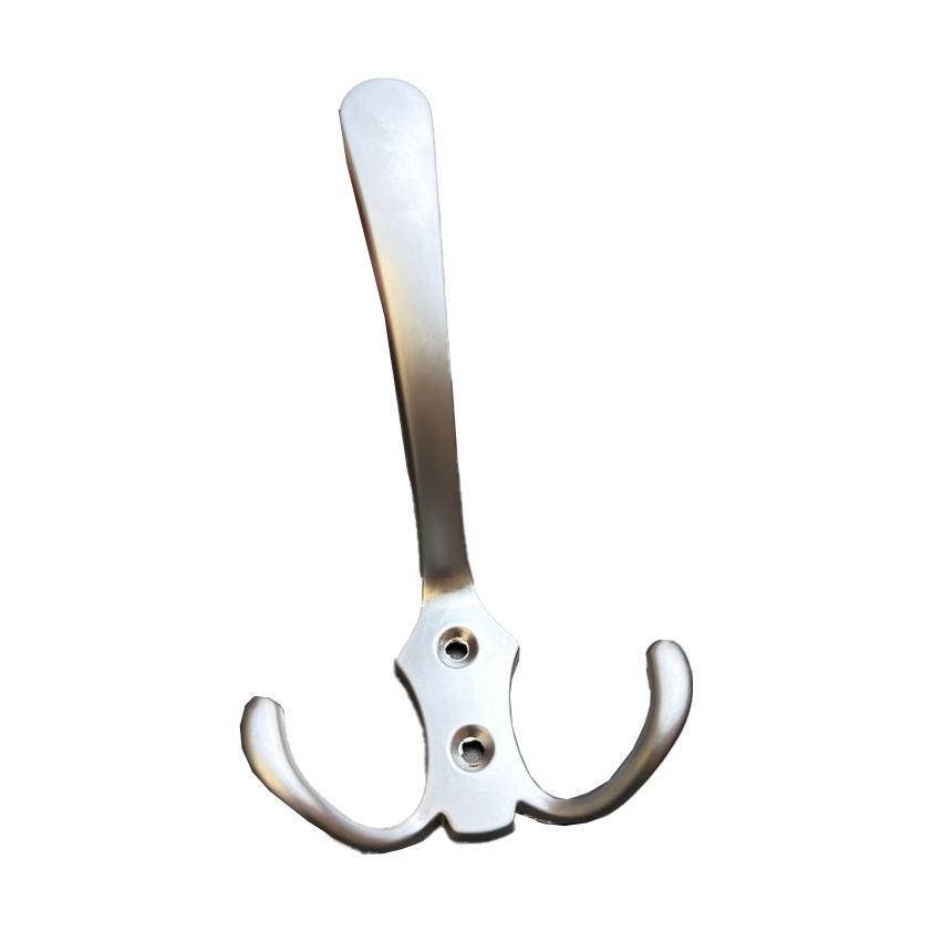 Крючок 002 - 3-х рожковый, матовый хром RIFF