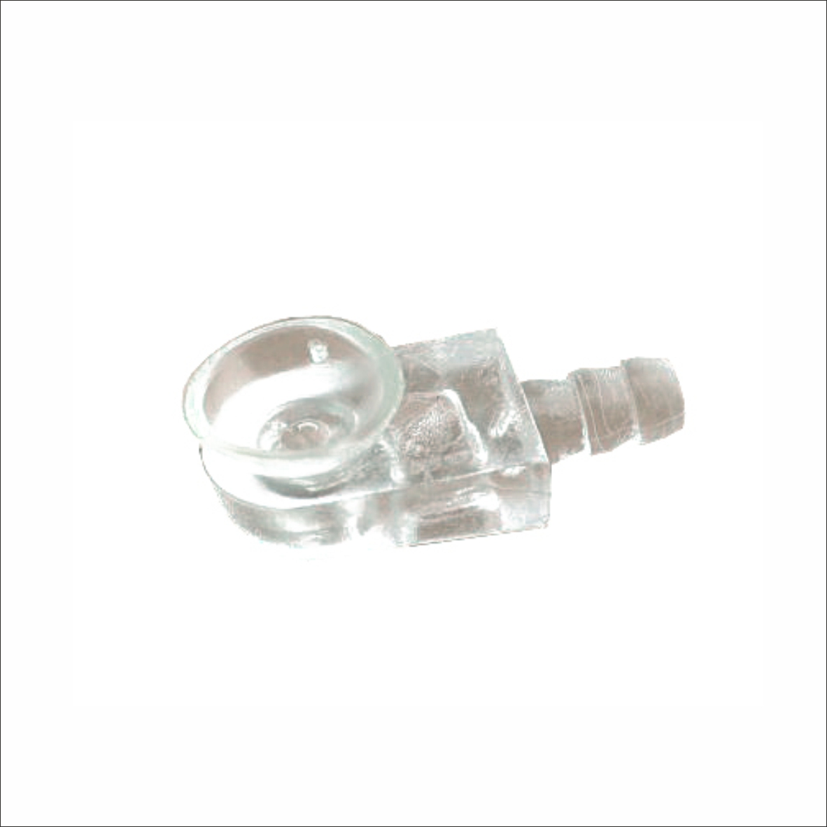 Полкодержатель пластиковый с присоской  прозрачный