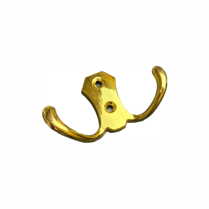 Крючок 002 - 2-х рожковый, золото RIFF