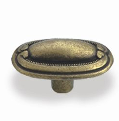 Ручка-кнопка 459-040, латунь матовая RIFF