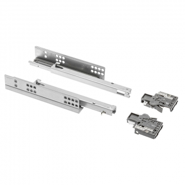 Направляющие MODERN SLIDE 3/4 выдвижения д/деревянных ящиков L=350 с доводчиком GTV