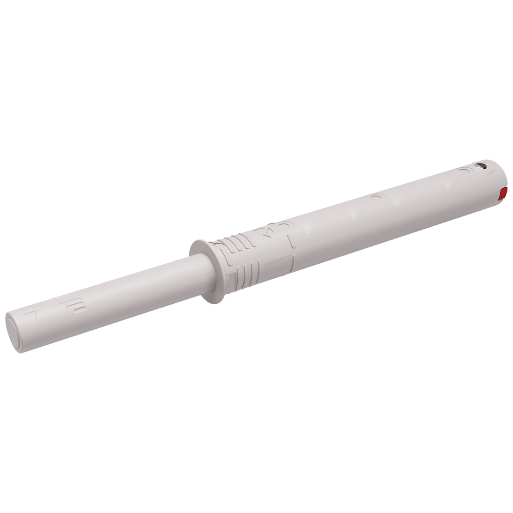 Толкатель врезной длинный, усиленный, без магнита 37мм, серый