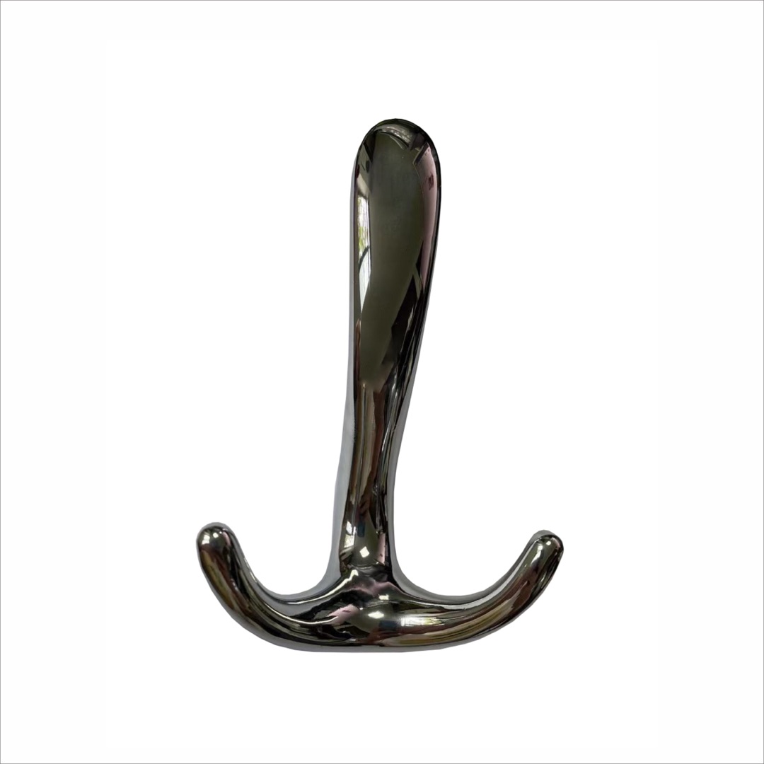 Крючок 025 - 3-х рожковый, атласный никель  RIFF