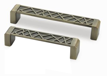 Ручка-скоба 447-128, латунь патина глянец RIFF