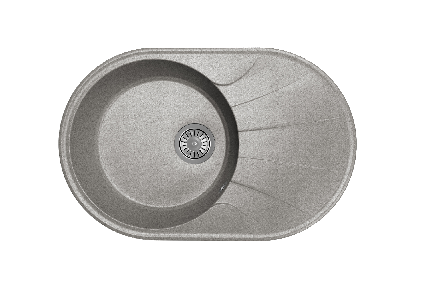 Мойка "Виола" 740*480*180мм базальт, б/сифона