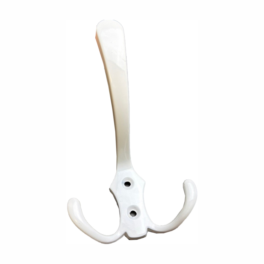 Крючок 002 - 3-х рожковый, белый RIFF