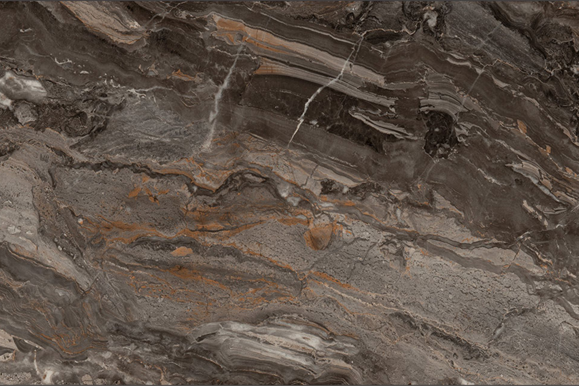 Столешница  3050*600*40 Мрамор бергамо темный