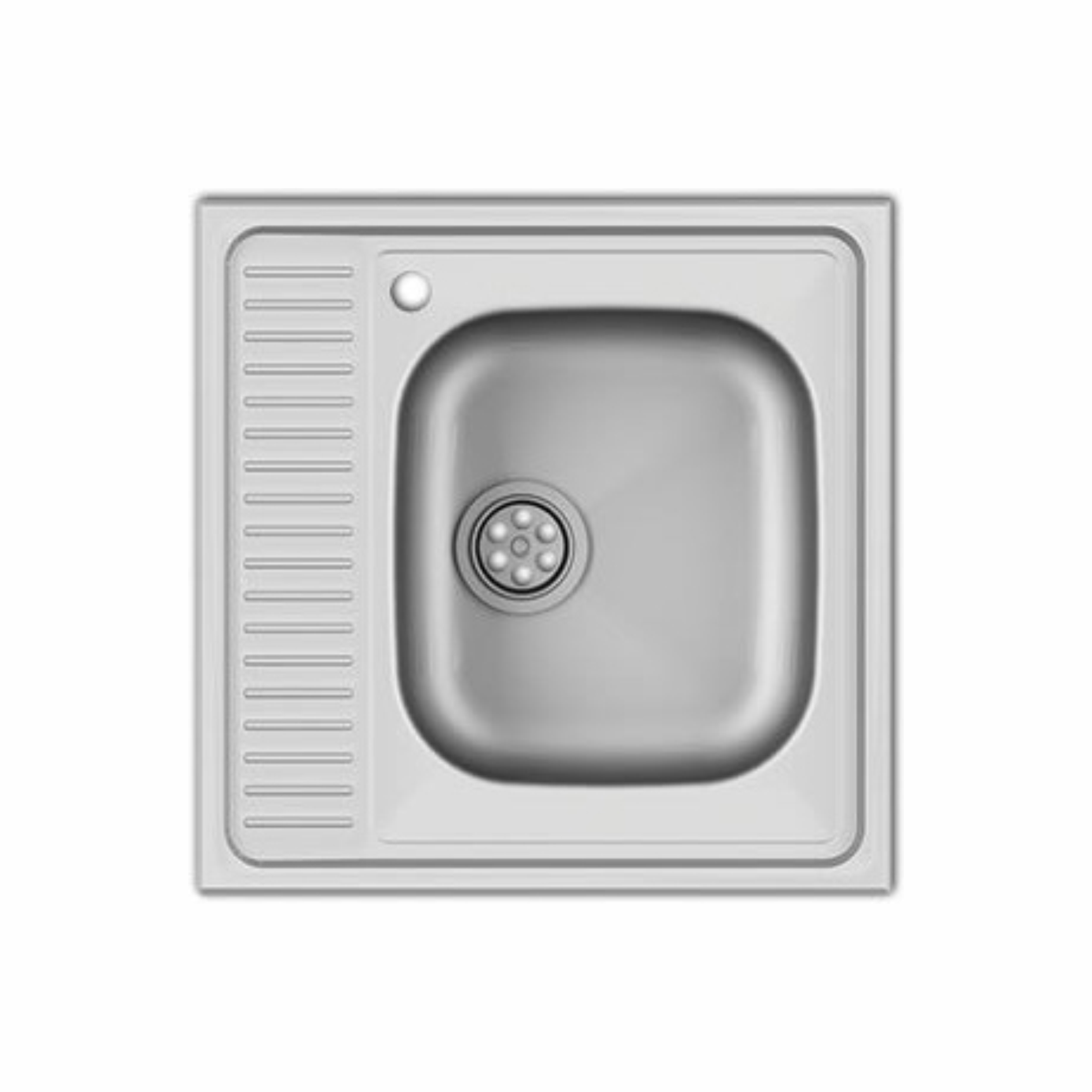 Мойка накладная 600*600*140мм /0,4/, матовая, R