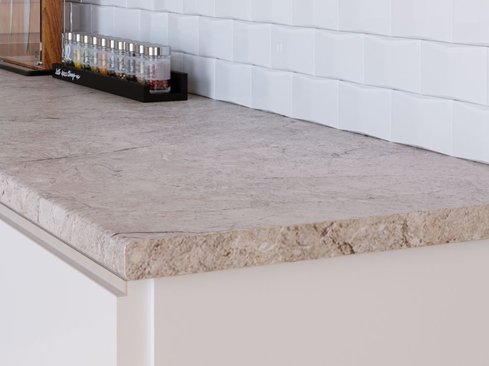 Столешница  3050*600*27 Мрамор серый